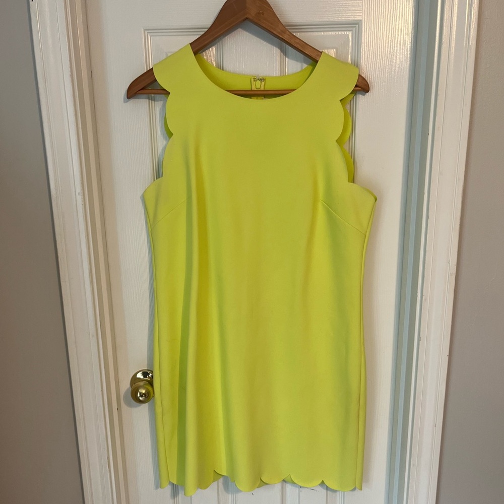 Chartreuse JCREW dress - size 14